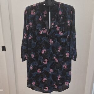 Torrid Disney Alice In Wonderland Cheshire Cat Sheer Blouse Size 3x